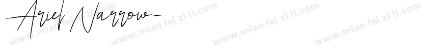 Ariel Narrow字体转换